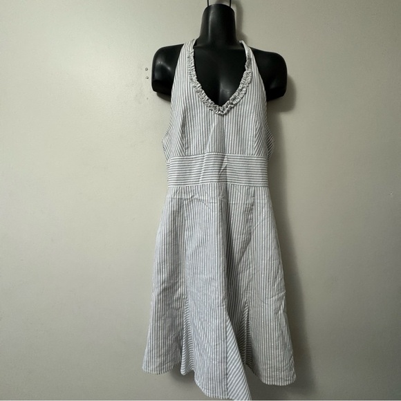 Reitmans Halter Backless Sundress in Gray and White - Picture 1 of 8